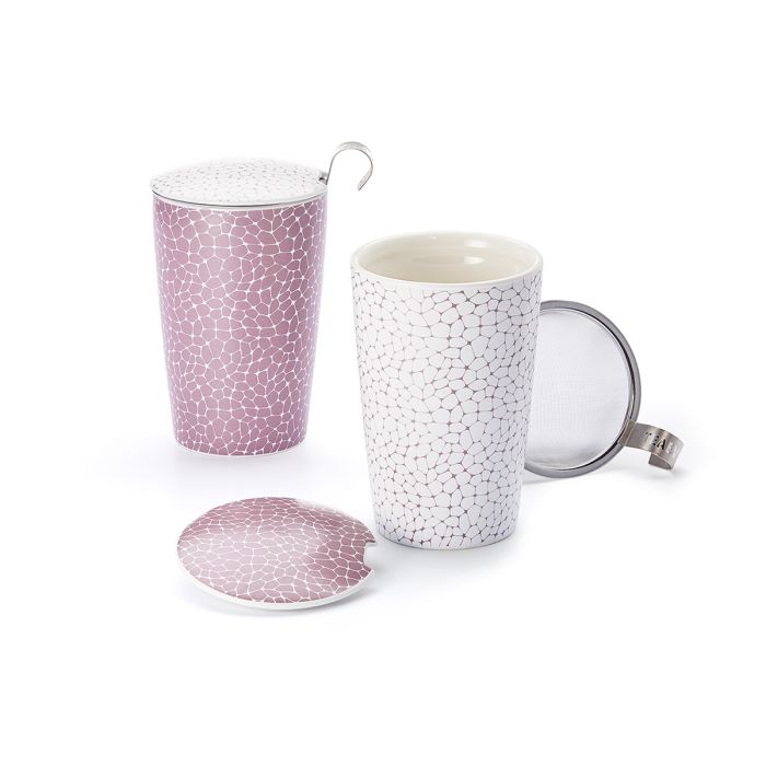 Termo hrnek porcelánový růžová