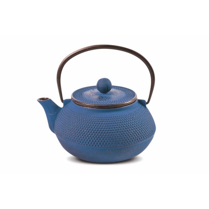 Modrá litinová konvice na čaj Aoi 