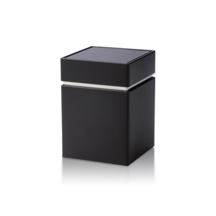 Elegant - čtvercová dóza černá