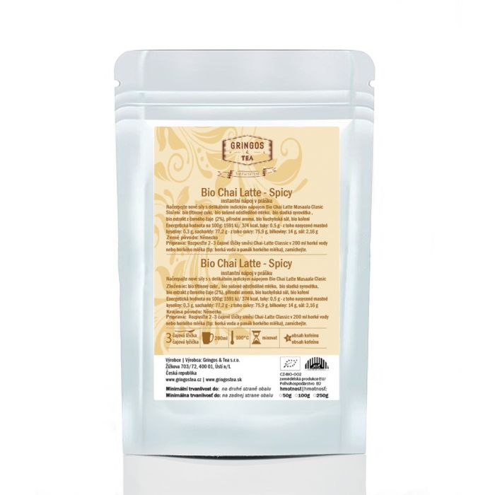 Mléčný nápoj Chai Masala Latte Spicy