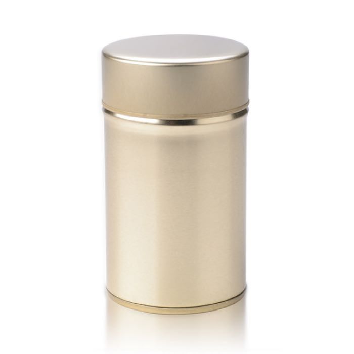 Dóza na čaj s dvojitým uzávěrem - zlatá