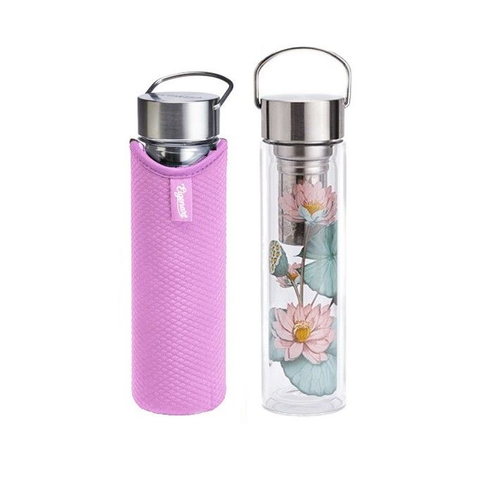 Flowtea Padma - termo láhev skleněná