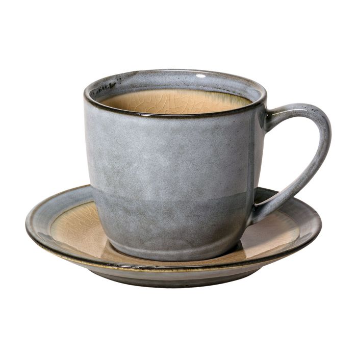 Hrnek na čaj s podšálkem béžová