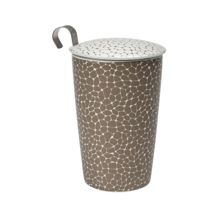 Hrnek se sítkem na sypaný čaj platinum