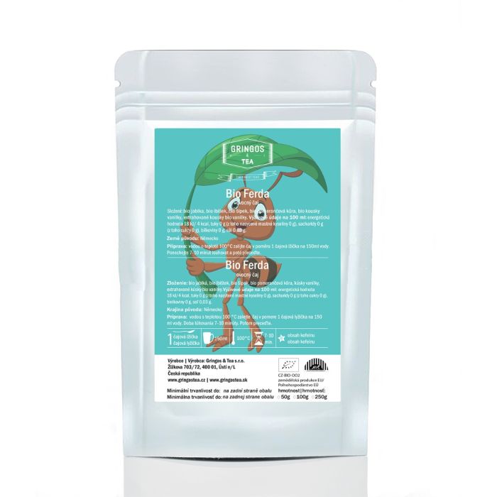 Bio ovocný sypaný čaj Ferda v zip sáčku