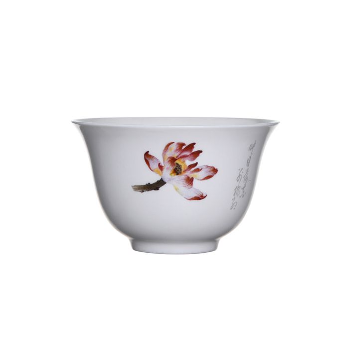 Porcelánová miska na čaj 120ml - květy