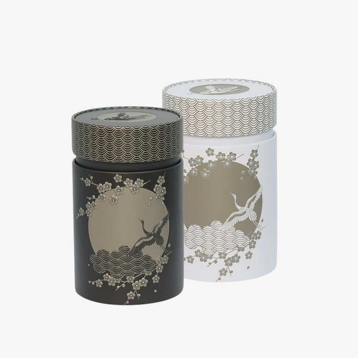 Sada plechových dóz Komorebi s japonským designem, 125 g, na čaj a suché potraviny“