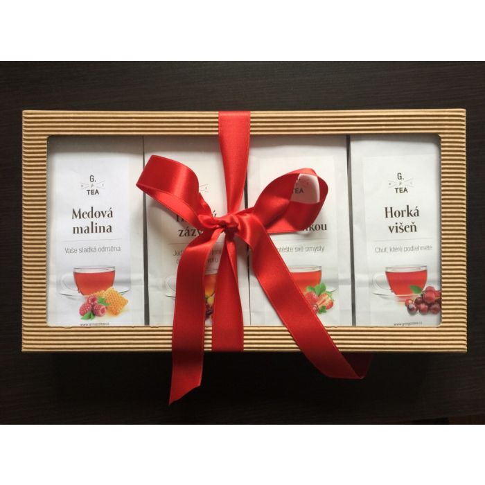 dárkový balíček ovocných čajů