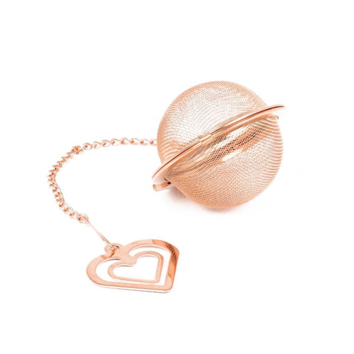 Hearth - Nerezové Sítko na čaj koule barva ružové zlato