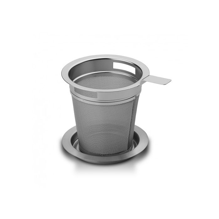 Nerezový filtr do hrnku s podložkou L (6,2cm)