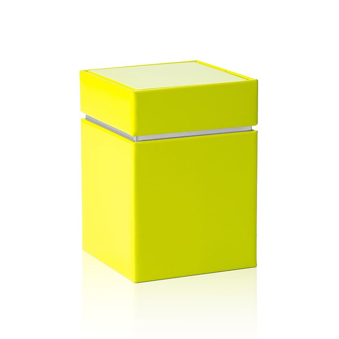 Elegant - čtvercová dóza na čaj a kávu zelená