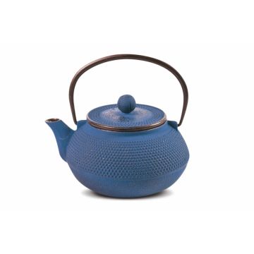 Modrá litinová konvice na čaj Aoi 