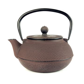 Hnědá litinová konvice na čaj Nyoko