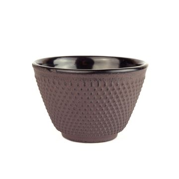 Hnědý litinový šálek na čaj Nyoko