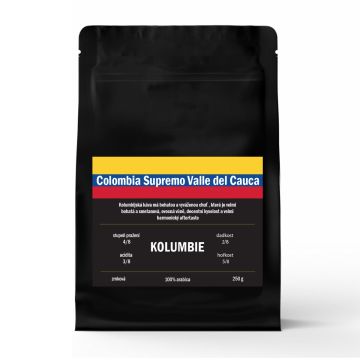 Zrnková káva Kolumbie Supremo
