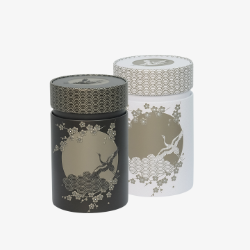 Sada plechových dóz Komorebi s japonským designem, 125 g, na čaj a suché potraviny“