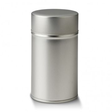 Dóza na čaj s dvojitým uzávěrem – stříbrná, vzduchotěsná a ideální pro uchování čaje