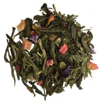 Tropická Záře – Zelený a Bílý Čaj s Exotickým Ovocem