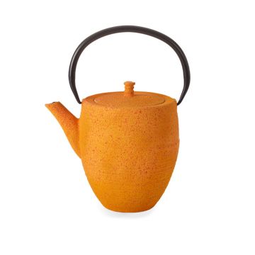 Žlutá litinová konvice na čaj Xiara